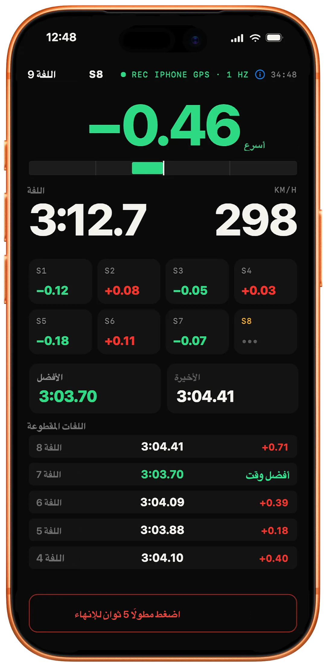 وضع اللفات مع الفارق المباشر