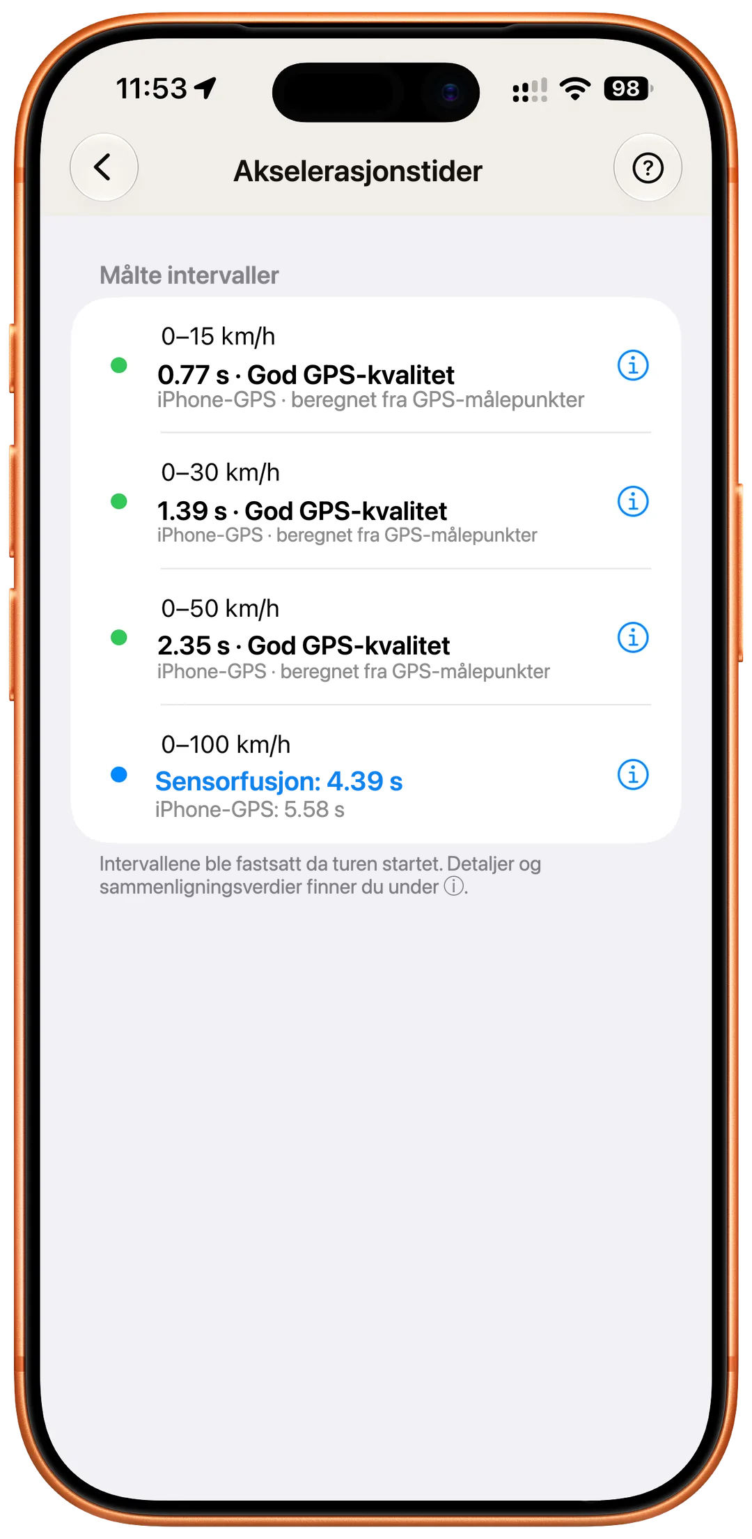Sensorfusjon – GPS + bevegelsessensorer