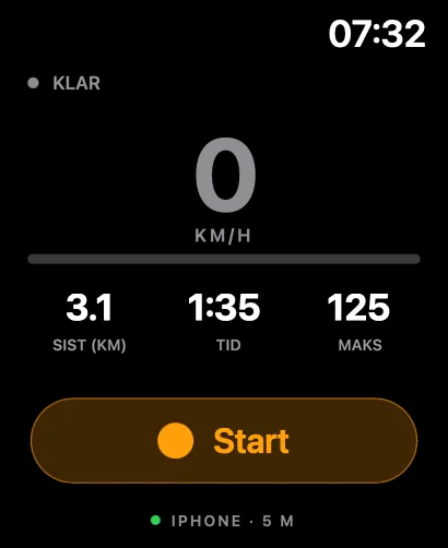 Apple Watch før start